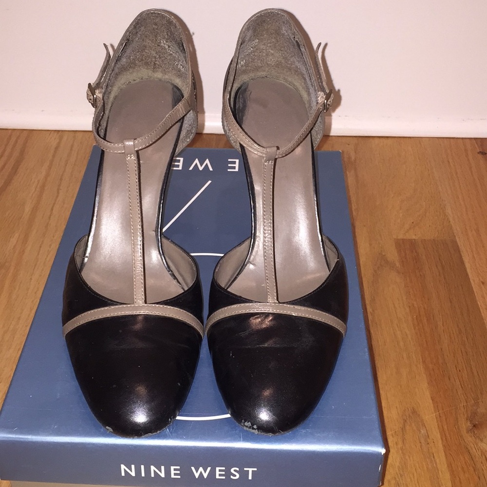 Nine West T-Strap Wedges